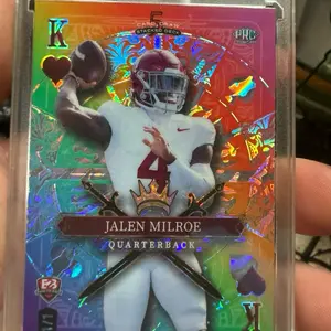 2025 Wild Card 5 Card Draw Stacked Deck King Of Hearts Jalen Milroe and Ryan Williams 1/1 PRC