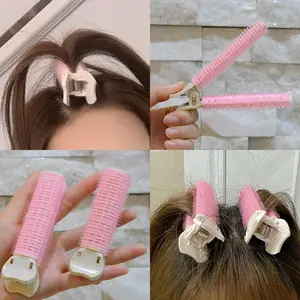 2pcs No Crease Hair Root Volumizing Clip, Curling Roller for Air Bang Styling, Manual Hair Styling Clips for Root Volume,  Styling Curling Tools, Heatless Curling Tool for Home Use﻿
