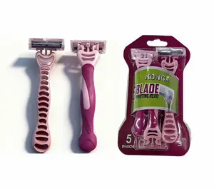 Konga 5 Blade Disposable Razor Pivoting Head Body Care Smooth