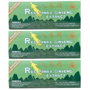 Red Panax Ginseng Extract 4500mg (30 Individual servings) Made from 15 years old red Ginseng roots