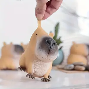 🐹 Capybara Squishy Toy | Cute Soft Squishy Capybara ✨ Quick Bounce, Durable Unique Animal Design 🎃 Halloween Novelty Squishy + 🛍️ Black Friday Deal: Party Favors 🎁 Christmas/Kids' Back-to-School Reward, Desk Decor, TikTok Shop US