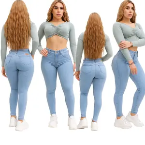 Colombian Push Up High-Waisted Skinny Jeans for Women – Authentic Stretch, Premium Quality, Butt-Lifting Fit