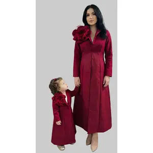 Mother & Daughter Statement Flower Coat