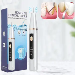 Electric Dental Scaler Teeth Cleaner - USB Rechargeable Whitening Plaque & Tartar Remover, 3 Modes, LED Screen, for Home Oral Care Oral Whitening Cleanser