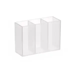 Wall Mounted 3Grids Multi Compartment Design Organizer Mirror Cabinet Self-adhesive Small Objects Storage Box Eyebrow Pencil Lipstick Lip Glaze Organizer