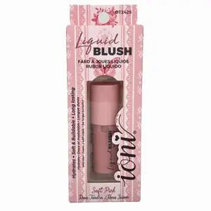 ioni Soft Pink Liquid Blush Long Lasting Buildable Cream Cheek Tint with High Pigment Color Weightless Blendable Formula for Natural Dewy Finish