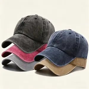 Solid-Color Vintage Baseball Cap - Lightweight Polyester, Quick-Release Buckle, Solid-Color Design, Soft Texture, Casual Sports Cap, Adjustable Fit, Classic Silhouette, Durable.