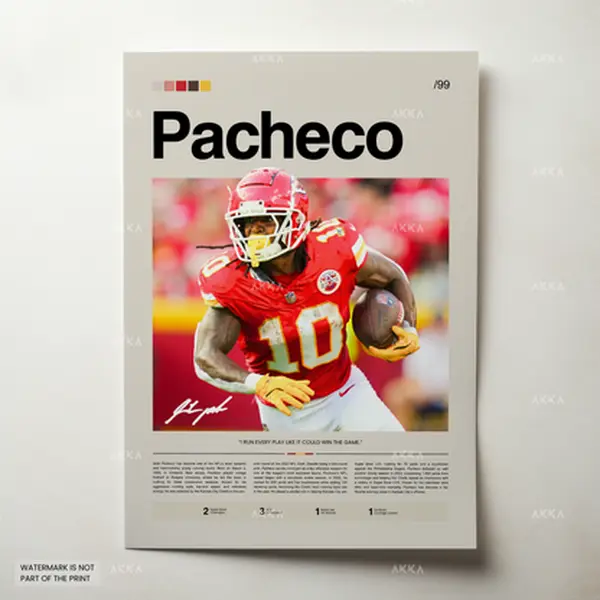 Isiah Pacheco poster