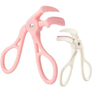 Portable Mini Eyelash Curler, Pain-Free Precision Curler with Silicone Pad for Long-Lasting Lash Curls