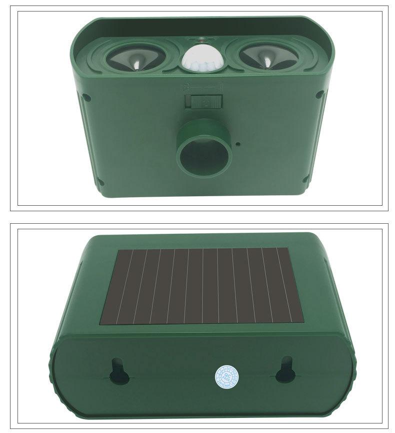 4-Pack Solar Ultrasonic Animal Repellent - Deter Deer, Rabbits, Squirrels for Yard Garden