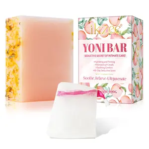 ikzee Intimate Soap 100g (Peach Scent): Gently cleanses and soothes the skin, leaving it soft and supple. Features a delicate peach fragrance, rich lather, and rinses off easily—gentle and gentle on the skin.
