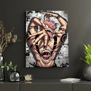 Ryomen Sukuna Monster Poster, Jujutsu Kaisen Wall Art, Cursed Form Anime Print, Horror Manga Panel Art, Dark Anime Sukuna Poster Jjk Decor