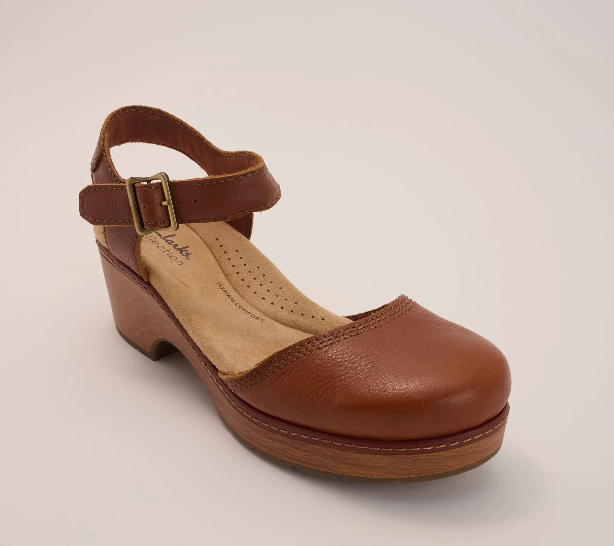 Clarks Collection Leather Platform Clogs -Paizlee Nora Clarks Collection Leather Platform Clogs -Paizlee Nora