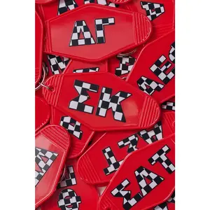 Checkered Sorority Keychain