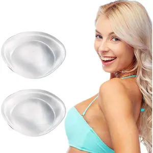 Silicone Bra Inserts Large Bra Inserts Silicone Add 2 Cup Size Bra Padding Bust Enhancer Transparent Color