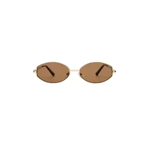 AIRE Objective Sunglasses in Gold & Brown Mono