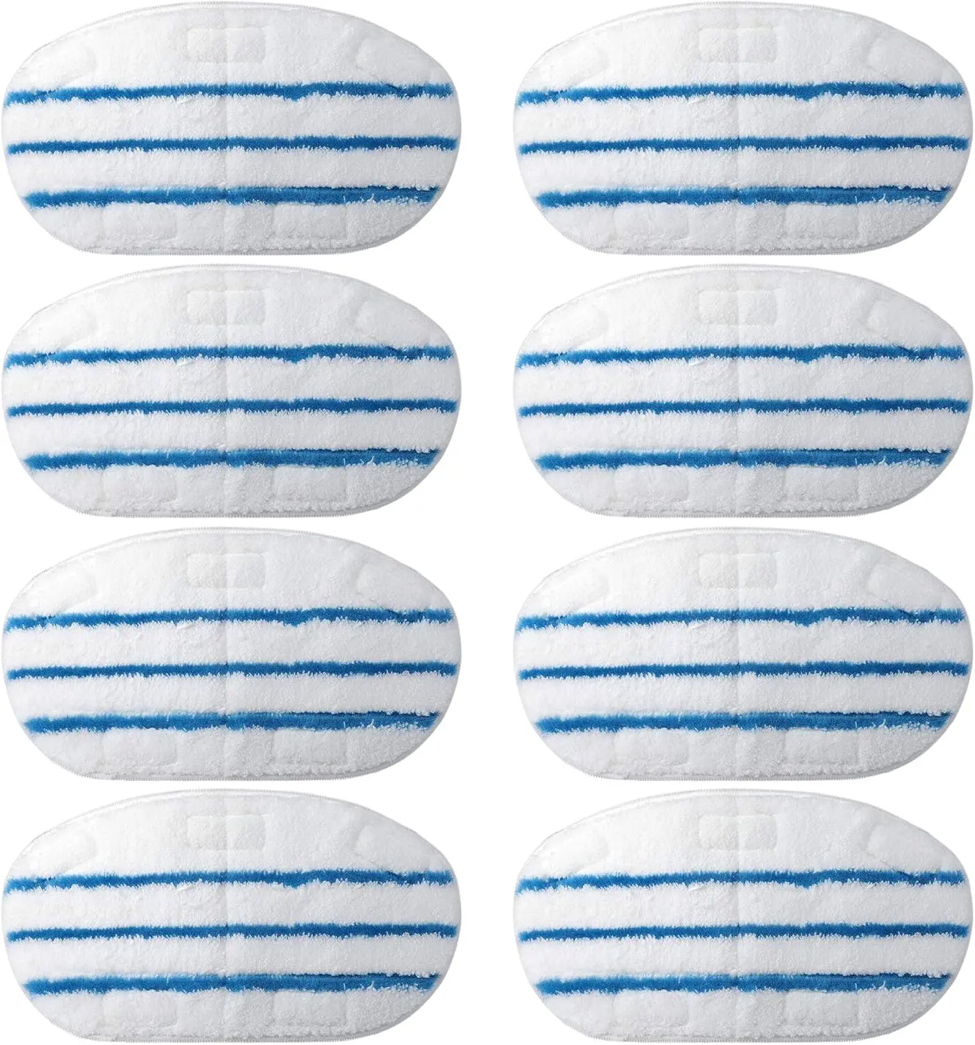 8 Pack Steam Mop Pads for PurSteam ThermaPro 10-in-1 Steam Mop Washable Reusable Pads by Flammi