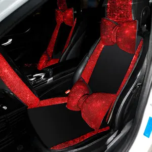 Rhinestone Car Seat Cover, Car Interior Decoration Set, Car Accessories