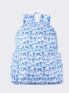 Blue Bow print Kids backpack