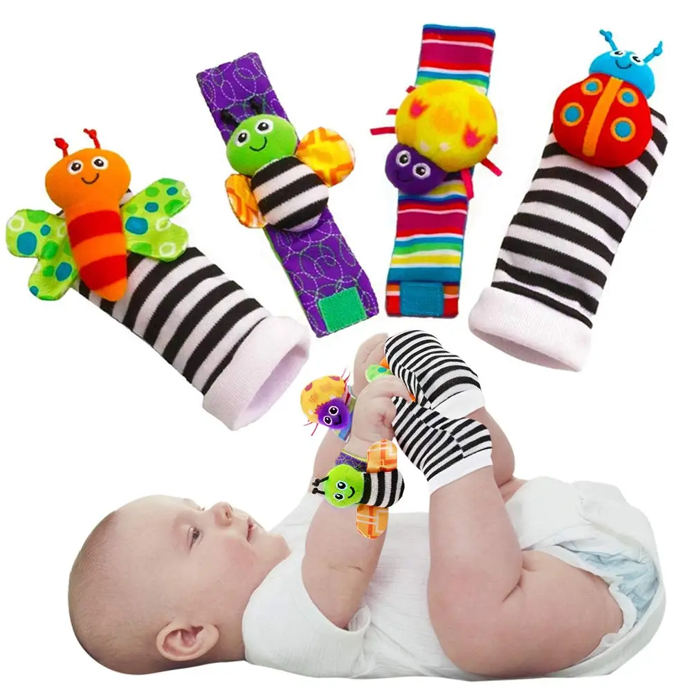 Halloween Fall Gift Baby Infant Rattle Socks Toys 3-6 to 12 Months Girl Boy Learning Toy