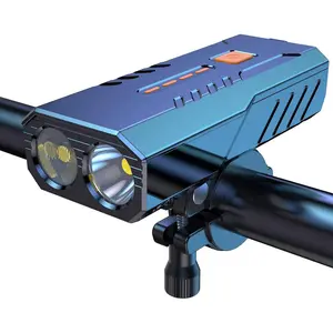 Bike Light,1200 Lumen Bright Larger Wide Angle Focused Beam,3000 mAh Long Life Battery Max Runtime 41H+,6+5 Mode Bicycle Lights Front and Back Rechargeable