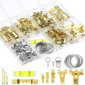 276 Pcs Picture Hanging Kit, Heavy-Duty Assorted Hangers Nails Hooks Wires for Home Office Decor Wall Mounting, Easy Installation Secure Hanging Artwork