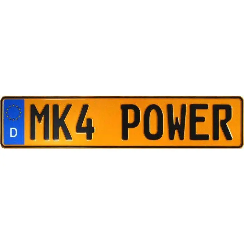 Yellow German Plate