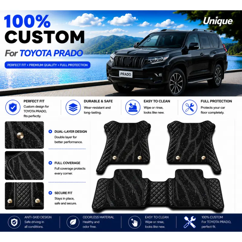 Car Floor Mats for Toyota Landcruiser.Toyota harrier.Toyota Prado.Toyota Zelas.Toyota Hilux .Toyota Crown .Left Hand Drive or Right Hand Drive  2008 2009 2010 2011 2012 2013 2014 2015 2016 2017 2018 2019 2020 2021 2022 2023 2024 2025 2026