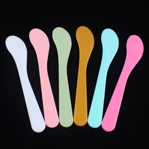 3 Pack Cosmetic Spatula for Makeup Face Mask,Shipped in a random color.Plastic Spoon Disposable Beauty Tools, Multipurpose DIY Mixing, Skincare, Sampling, Waxing, Handmade Facial Mask Cream Lotion