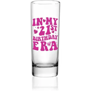 21st Birthday Hot  Shot Glass - IN MY 21ST BIRTHDAY ERA 21 Birthday Gifts for Her 2oz Shot Glass  21 St Birthday Decorations Gifts Ideal for Women 21 Decorations