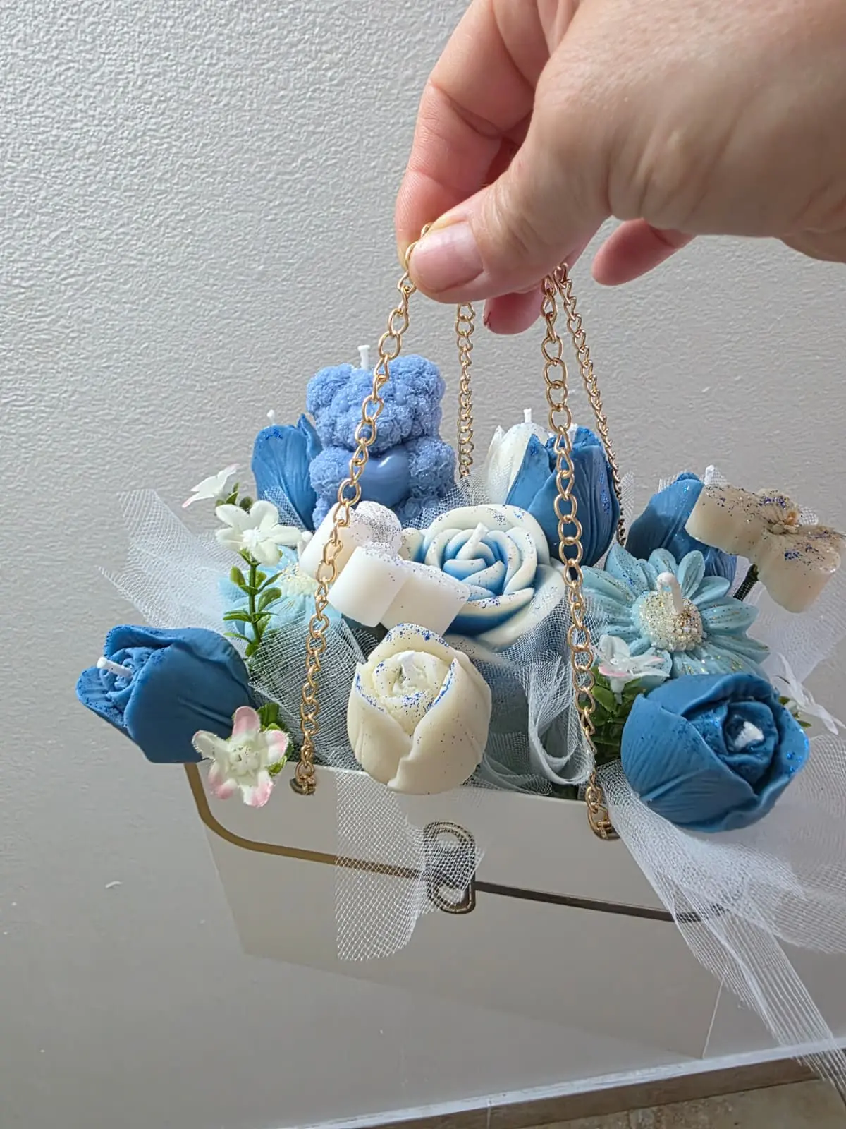 Gardenia Flower Candle Bouquet