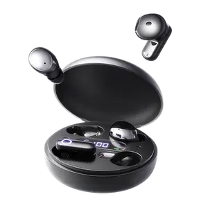 CHENRUIDA M166 Wireless Earbuds Bluetooth Headphones Dual Earphones AI ENC Noise Cancelling Directional Sound, Spatial Audio, 76H Long Battery Life LED Display Sleep Headphones Mini Invisible Earbuds 2-in-1 Semi-in-ear In-ear Bluetooth 5.3 HiFi Sound