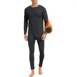 Mens Thermal Underwear Ultra Soft Long Johns with Fleece Lined Base Layer