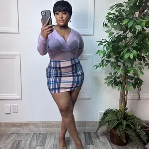 Purple Kay Mesh Bodysuit