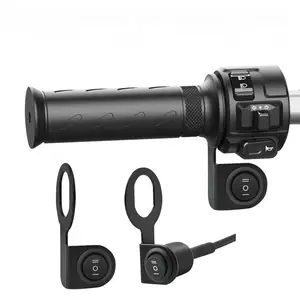 Metal 3-position Switch,Electric Bike LED Light Switch, High Low Beam Control, Premium Metal 3 Speed Waterproof Handlebar Switch Single/Dual Control High Low Beam LED Headlight Modification Accessory for Electric Bike Scooter Motorcycle