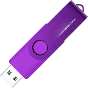 128GB USB Flash Drives 1 Pack 128GB Thumb Drives Memory Stick Jump Drive with LED Light for Storage and Backup (1 Pack Purple)