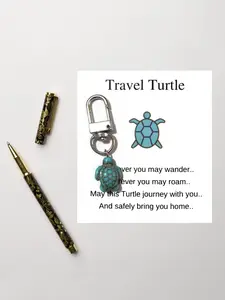 Cute Cartoon Sea Turtle Keychain, Marine Animal Design, Perfect for Bags, Unique Gift Idea, Ideal for Travelers, Fashion Accessory, Bag Charm Keychain, Stylish Keychain, Trendy Cute Keychain