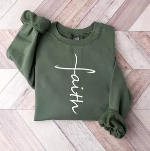 Faith Sweatshirt, Christian Christmas Gift, Love And Grace Shirt, Believe Shirt, Vertical Cross