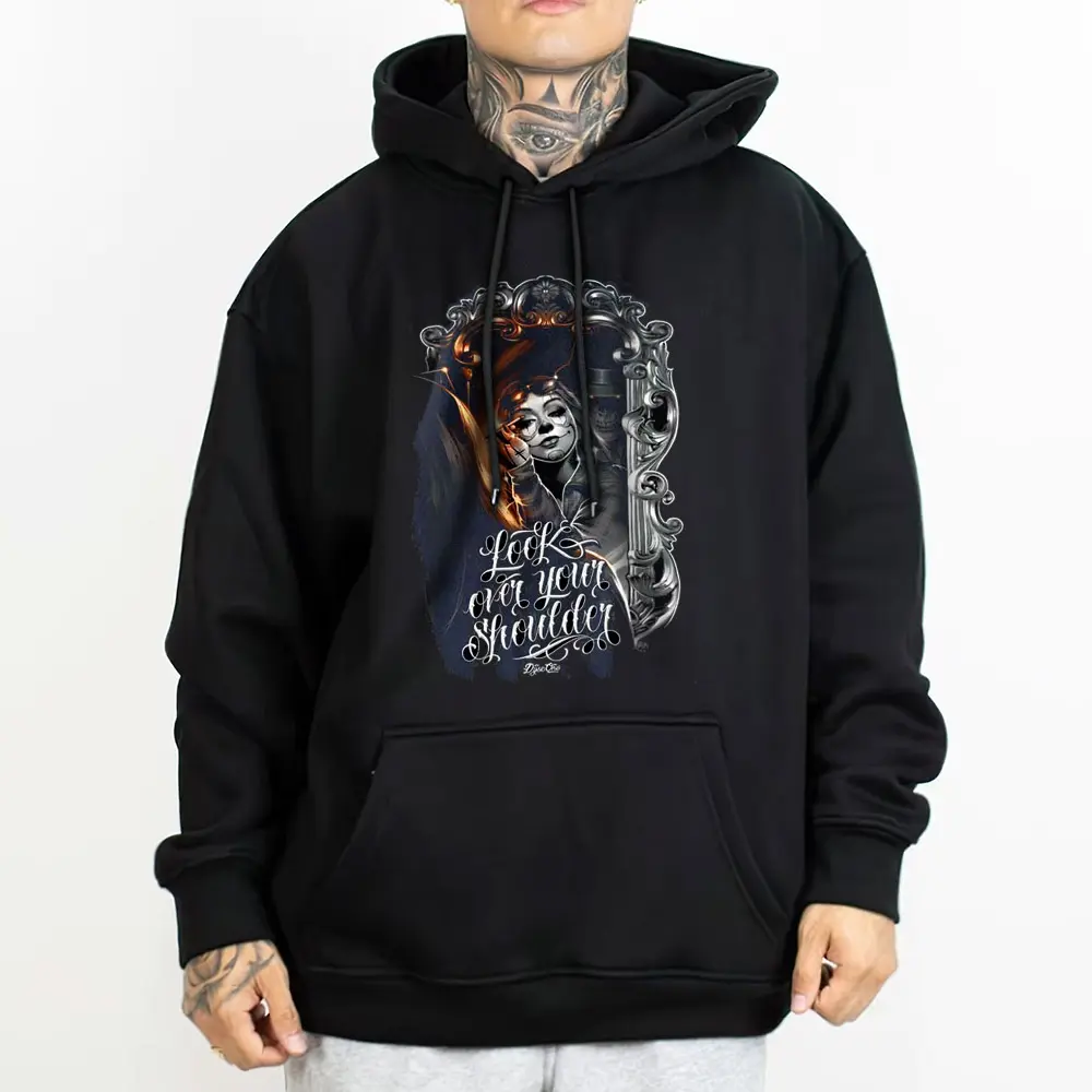 Girls Skull Mirror Chicano Chicana Cholo Style Gangster Clothes Swag Mexican Clothing Hoodie Tshirt Sweater