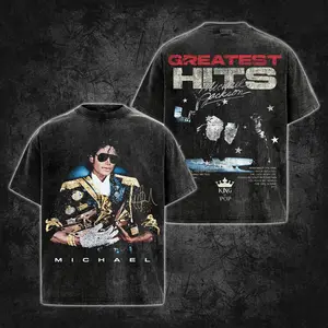 [Bar] Michael - Michael Jackson Biopic Movie Merch 2026 Premium Washed Cotton T-Shirt For Michael Jackson Fans V10, King Of Pop Graphic Pop Music Shirt, Gift For MJ Fan Graphic Tee, Michael Movie Fan Merch Shirt.
