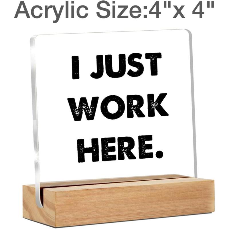 Funny Office Desk Sign - Humor Work Forecast Clear Decorative Sign for Cubicle (4 x 4 Inches) Funny Office Desk Sign - Humor Work Forecast Clear Decorative Sign for Cubicle (4 x 4 Inches)