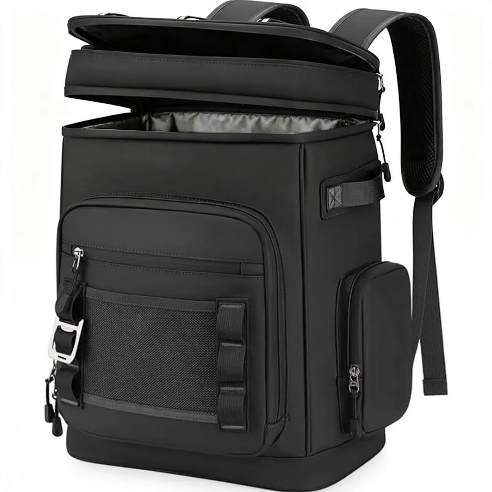 All-Terrain Picnic Cooler Rucksack, Multi-Slot Padded Strap Top Opening Leak Resistant Waterproof Backpack