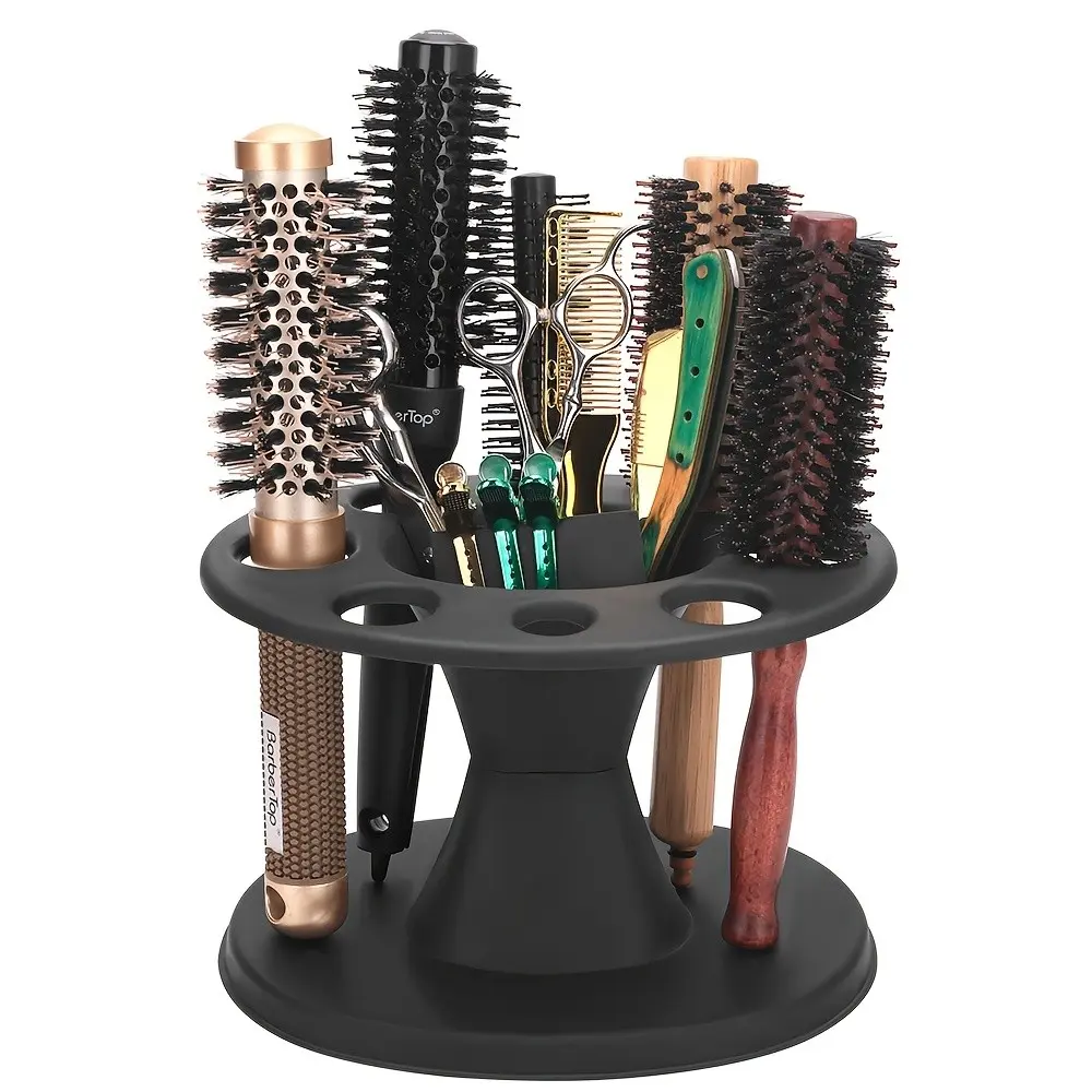 High-Quality Round Hair Brush Holder for Organizing Styling Tools, Durable Design for Easy Access, Ideal for Home & Professional Use