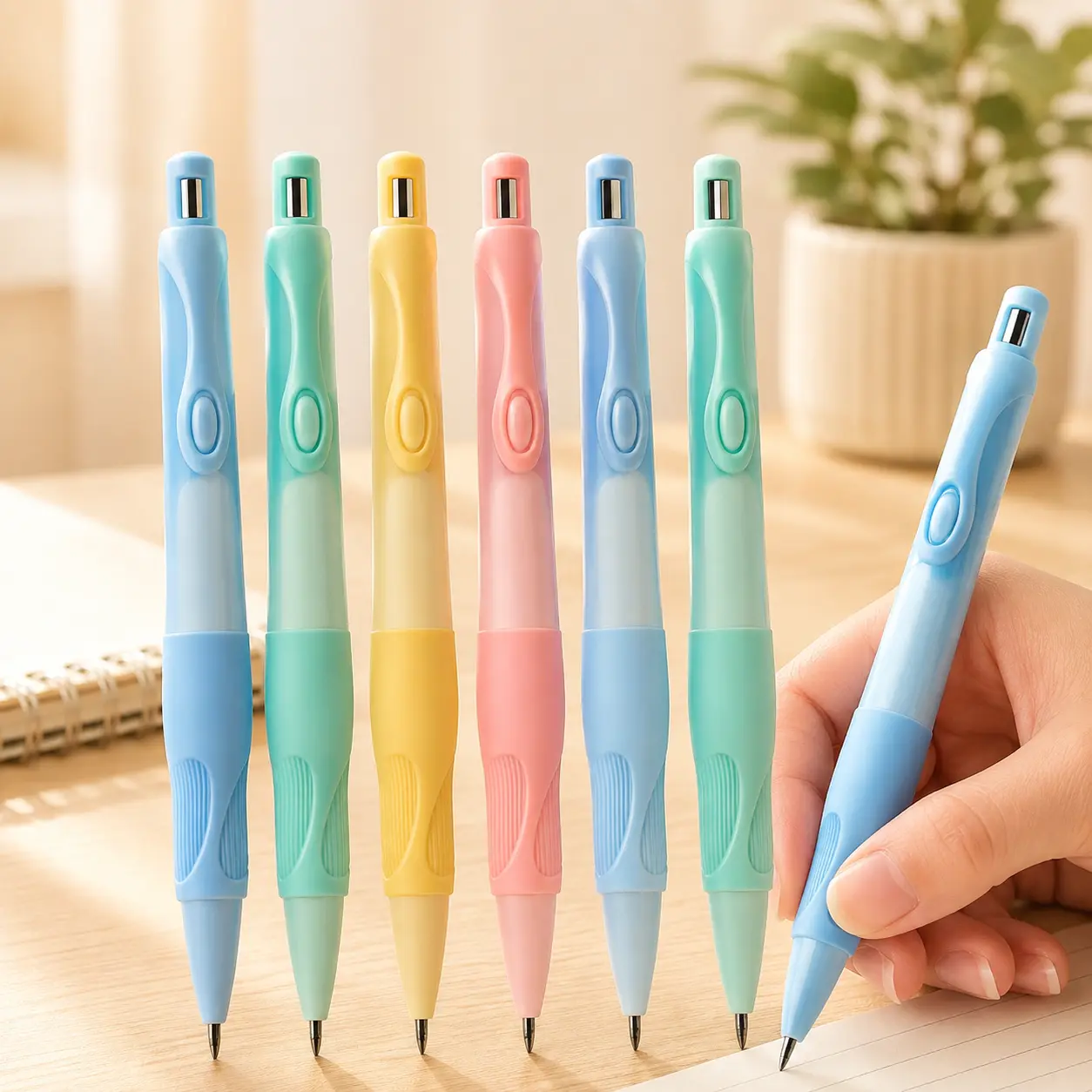2.0mm Ergonomic Mechanical Pencils (3-Pack/6-Pack) for Elementary Students, Posture Correction, Break-Resistant Lead, Automatic Office Stationery, Aesthetic Pens, Handwriting Practice Tools, Back to School Essentials, Back To School Haul
