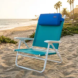 Sunflow 3-in-1 Beach Chair Pillow, Universal Headrest & Lumbar Support Cushion, Quick-Dry Non-Inflatable Beach Chair Head Pillow, Adjustable Strap Beach Chair Accessory for Camping & Beach Lightweight Ergonomic Travel