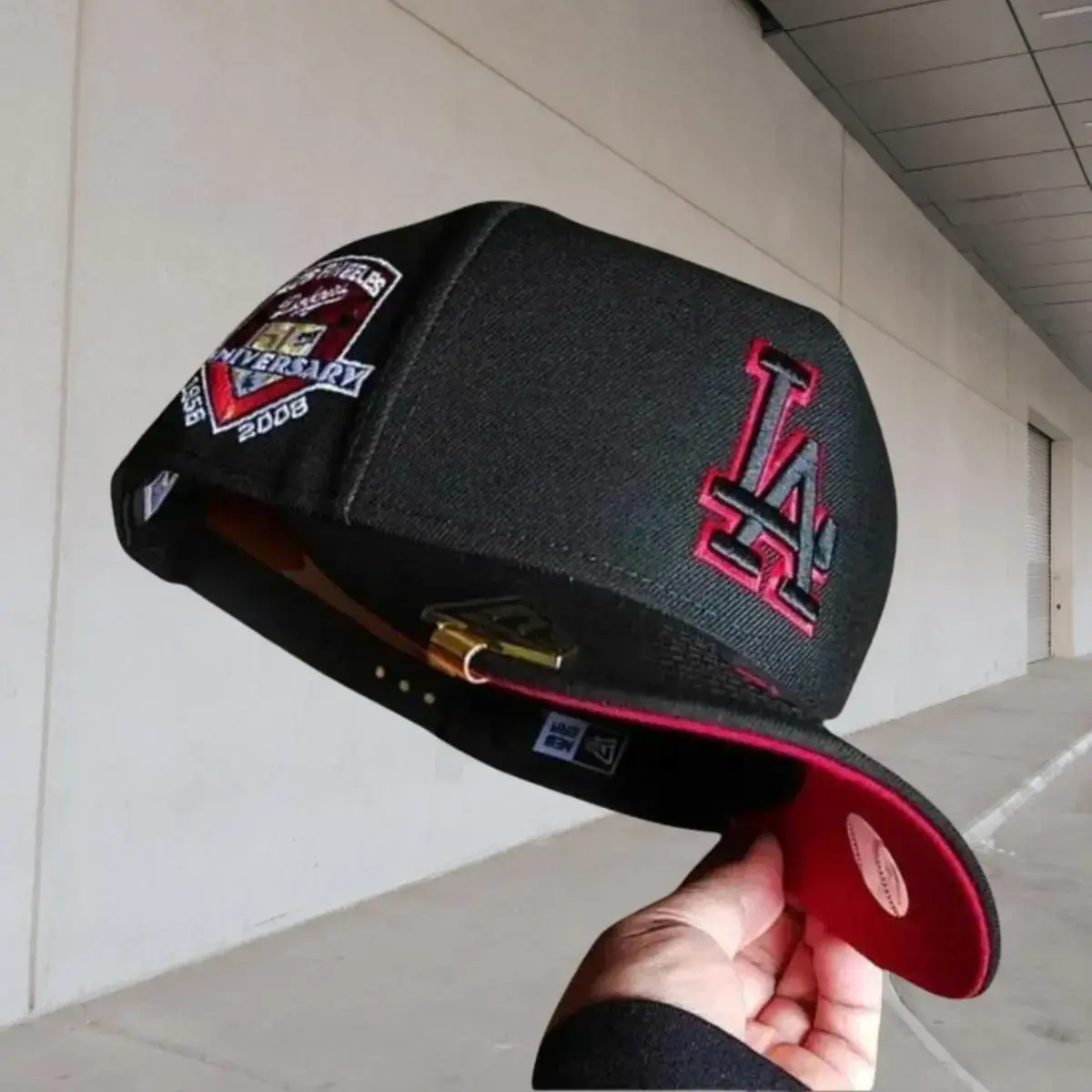 New Era MLB 59FIFTY Snapback Cap - NY Yankees/LA Dodgers Anniversary Patch, Unisex Classic Sports Collectibles Streetwear Headwear