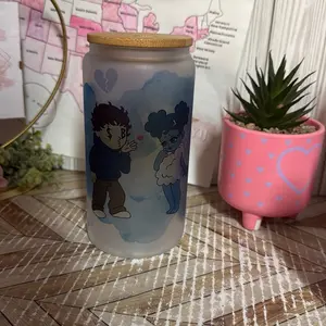 Sad boyz glass cup