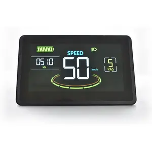 24V-60V Colorful Ebike LCD Cycling Computer Display UART No.2 Protocol with Mobile Device Charging Port for Enriching Your Cycling Journey