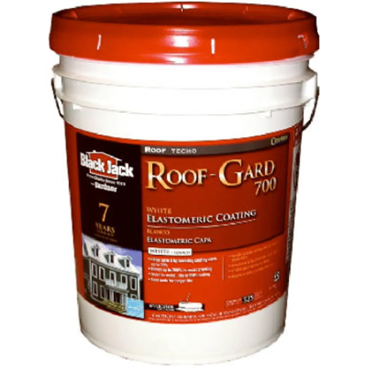 212 MAIN Gardner-Gibson 5527-1-30 4.75 Gal White Elastomeric Roof Coating, Equipped with Flexible Protection