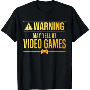 100% Cotton Funny Video Game Art For Men Women Gaming Nerd PC Gamer T-Shirt